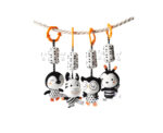 Black and White Animal Hanging Rattle Set - Image 