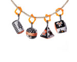 Black and White Geometric Hanging Rattle Set - Image 