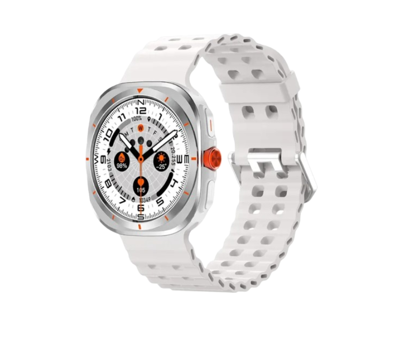 Untitled (860 x 700 px) Green Lion Strive Smart Watch in Silver - Image 1