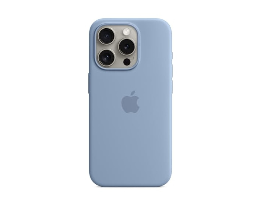 Untitled (860 x 700 px) iPhone 15 Pro Max Silicone Case MagSafe in Winter Blue - Image 1
