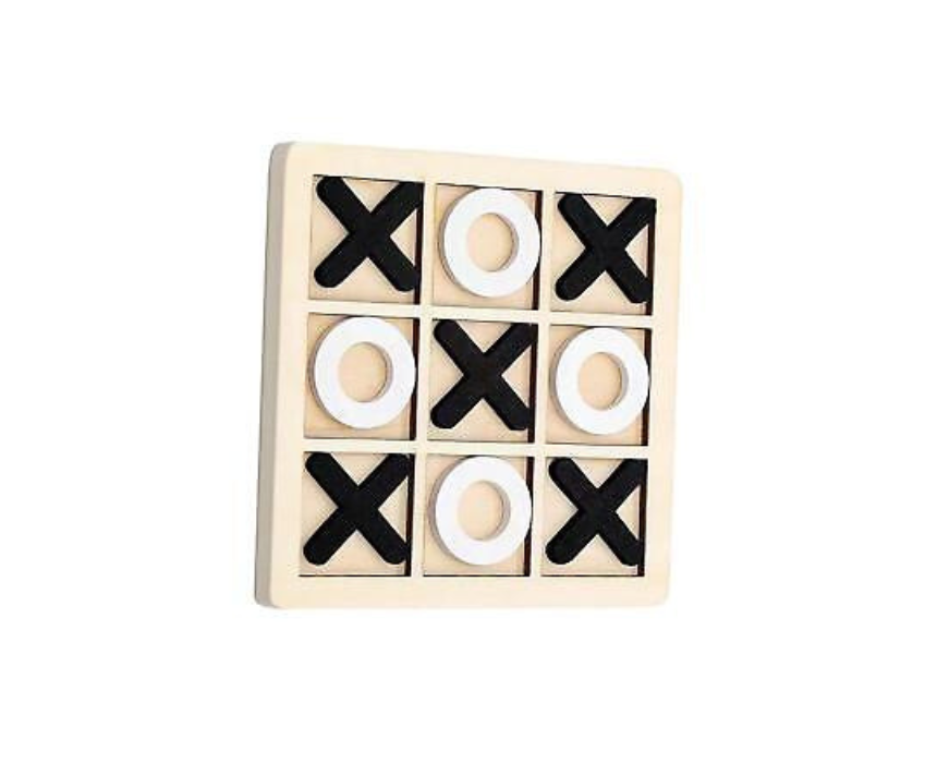 Untitled design (12) Tic Tac Toe Wood Game Décor - Image 1
