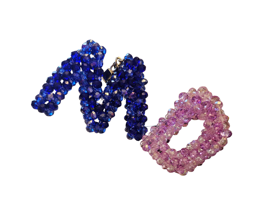 Crystal Letter Keychain - Image 1