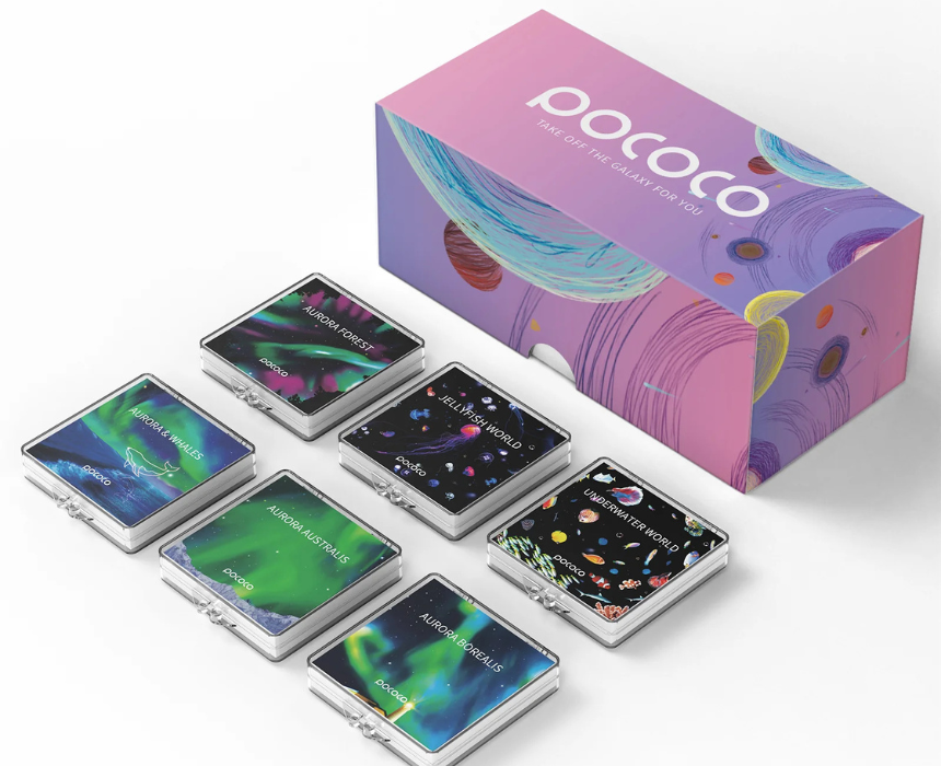 Untitled design (2) POCOCO Aurora and Deep Sea Galaxy Projector Discs Set 6 Pieces - Image 1