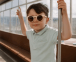 Cotton Candy Kids Sunglasses in Cream - Image 