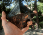 Deep Blue Galaxy Orgonite Pyramid - Image 