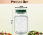 Leak-Proof Salad Jar with Built-In Dressing Bowl - Image 