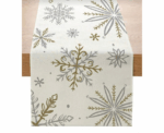 Snowflake Table Runner in Silver Gold - Image 