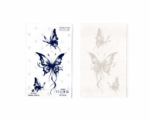 Three Butterflies Large Jagua Tattoo - Image 