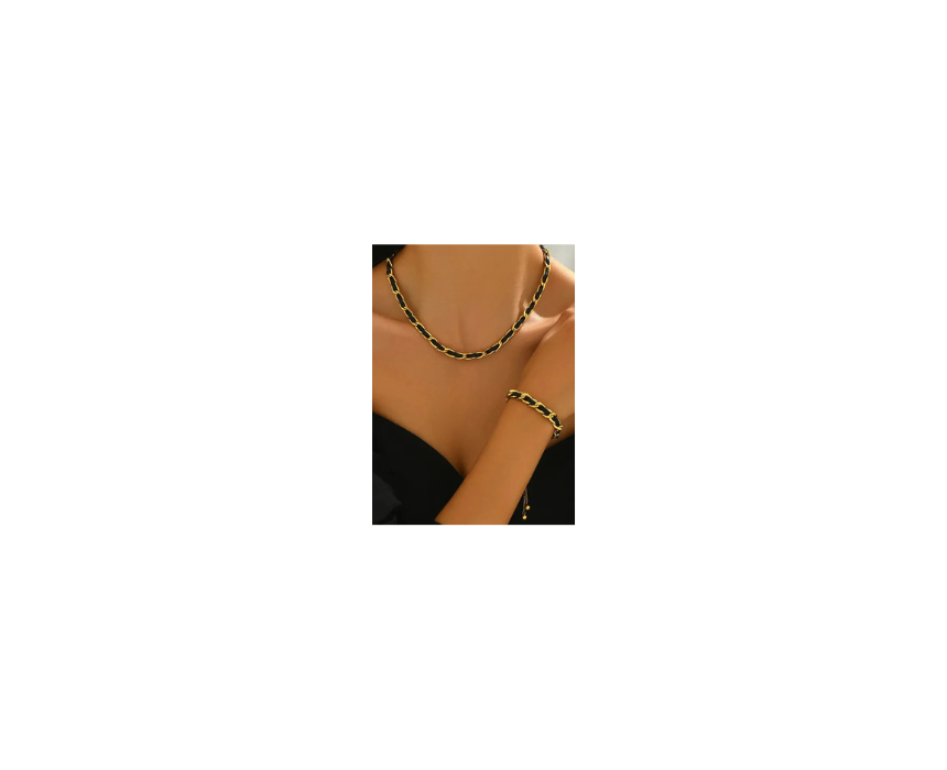 1 Necklace and Bracelet Set - Image 1