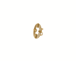 Structured Lines Golden Rhythm Ring - Image 