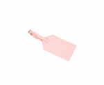 Pink Vegan Leather Luggage Tag - Image 