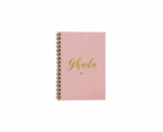 Script Name Vegan Leather Foil Lined Notebook - Image 