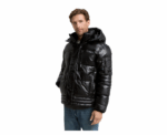 Tom Tailor Puffer Black Jacket with Detachable Hood - Image 