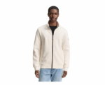 Tom Tailor Long Sleeved White Jacket With Zipper To Close - Image 