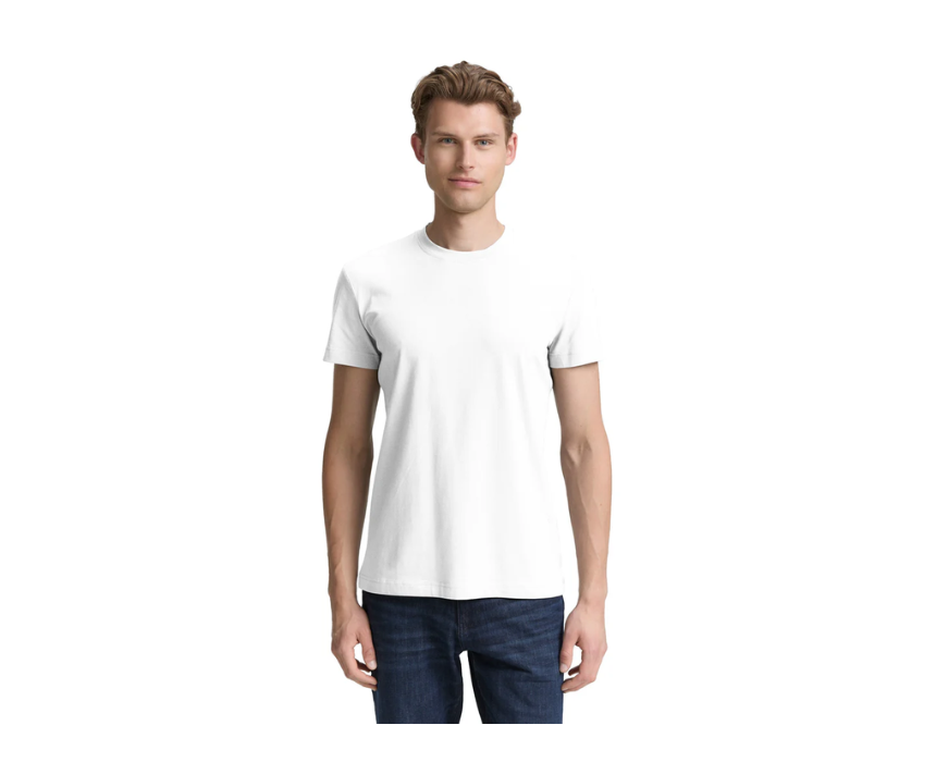1 Tom Tailor Slim Fit White T-shirt with Stretch - Image 1