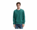 Tom Tailor Basic Knitted Green Pullover Made of Cotton - Image 