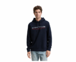 Tom Tailor Navy Hoodie with Logo Print - Image 