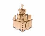 Circus Rotational Music Box 3D Mechanical Wooden Puzzle - Image 