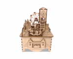 London Landscape Rotational Music Box 3D Mechanical Wooden Puzzle - Image 