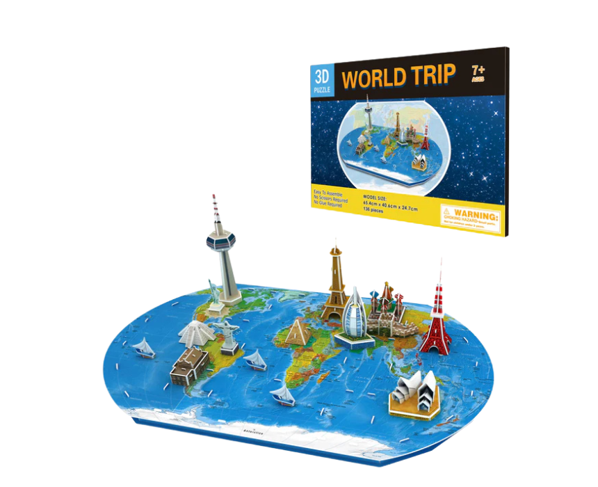 1 World Trip 3D Puzzle Large - Image 1