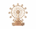 Ferris Wheel With Music Box 3D Mechanical Wooden Puzzle Large - Image 