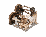 Manual Marble Run Set 3D Mechanical Wooden Puzzle - Image 