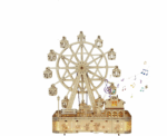 Ferris Wheel With Music Box And Lights 3D Mechanical Wooden Puzzle Large - Image 