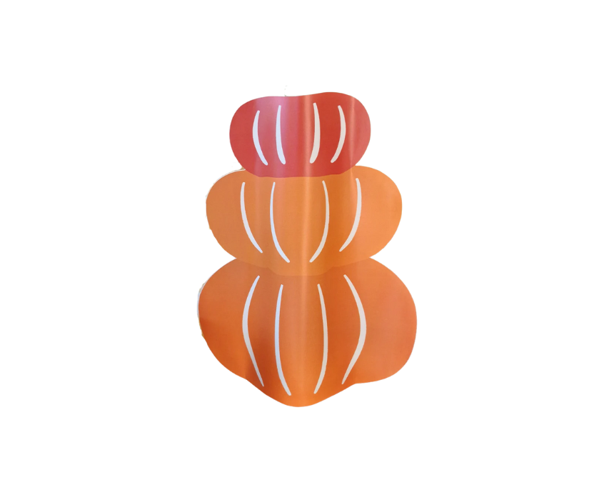 1 Pumpkin Hug Paper Vase - Image 1