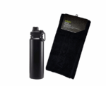 Stainless Steel Bottle + Sports Towel - Image 