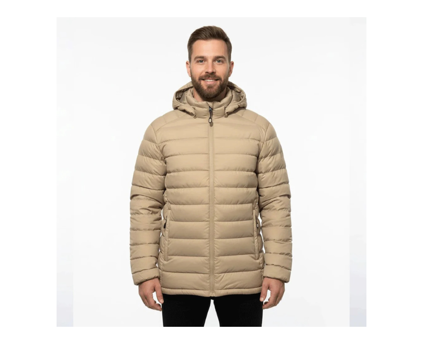 1 Original Water Proof Winter Jacket Big Size Beige (Men) - Image 1