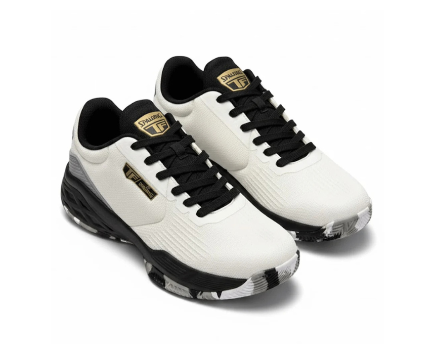 1 TF Spalding Shoes White/Black (Basketball, Training,...) - Image 1