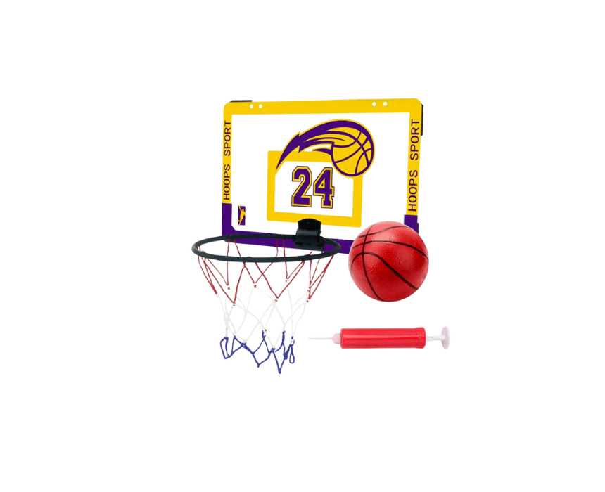 1 Indoor Basketball Mini Hook + Board + Ball - Image 1