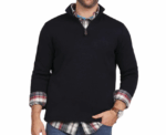 Chaps Quarter Zip Fleece Sweater Gift Box Set - Image 