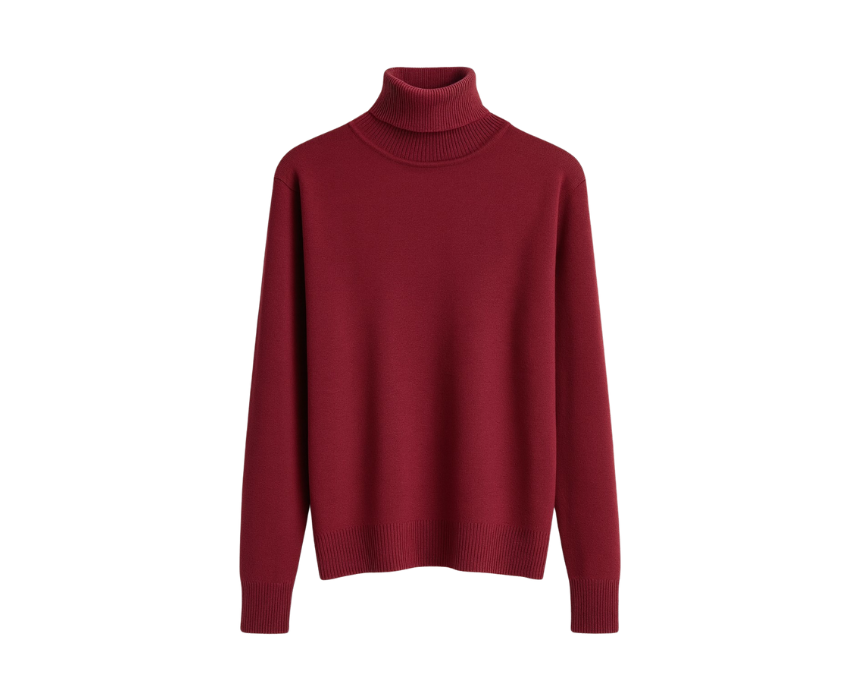 1 Relaxed Fit Turtleneck Sweater - Image 1