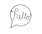 Hello Metal Sign - Image 