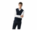 Damat Navy Sleeveless V- Neck Pullover - Image 