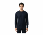 Damat Round Neck Knitwear Black Long Sleeve Pullover - Image 