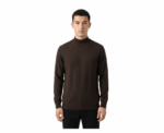 Damat Dark Brown High Neck Knitted Pullover - Image 