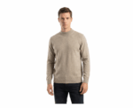 Damat Beige High Neck Knitted Pullover - Image 