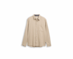 Tom Tailor Regular Fit Cotton Beige Shirt - Image 