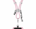 Adjustable Cell Phone Lanyard in Pink - Image 
