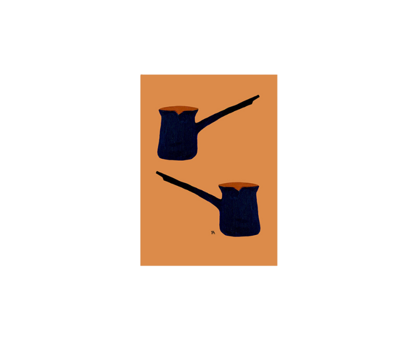 12 Rakweh Art Print in Brown (15x21 cm) - Image 1