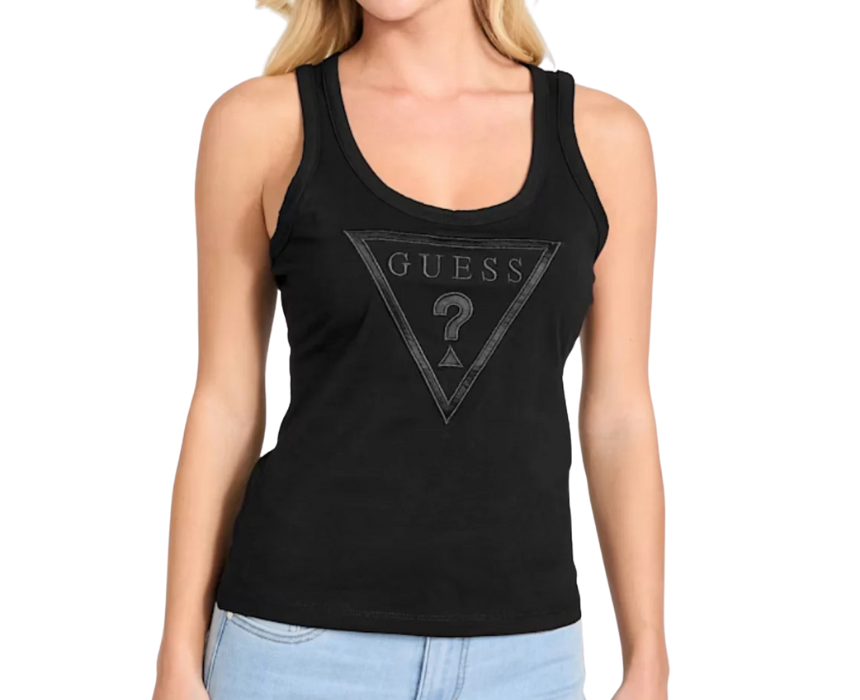 14-12-2025 Guess Tank Top in Black - Image 1