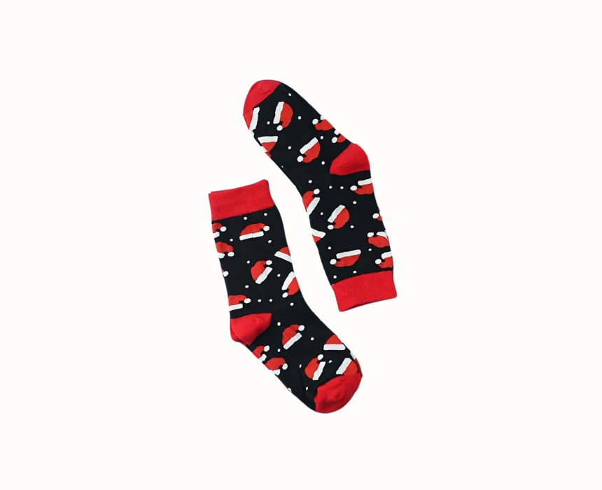 16 Santa Hat Socks - Image 1