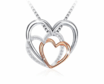 J.Rosée Swarovski Heart Necklace - Image 