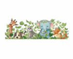 Animals and Greenery Wall Sticker - Image 
