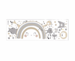 Animals on Rainbow Wall Sticker - Image 
