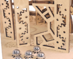 Artisan Roll Marble Run Set 3D Mechanical Wooden Puzzle - Image 