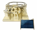 Timeless Trails Solar & Hand Cranked Marble Run Set 3D Mechanical Wooden Puzzle - Image 