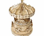 Merry-Go Round 3D Mechanical Wooden Puzzle - Image 
